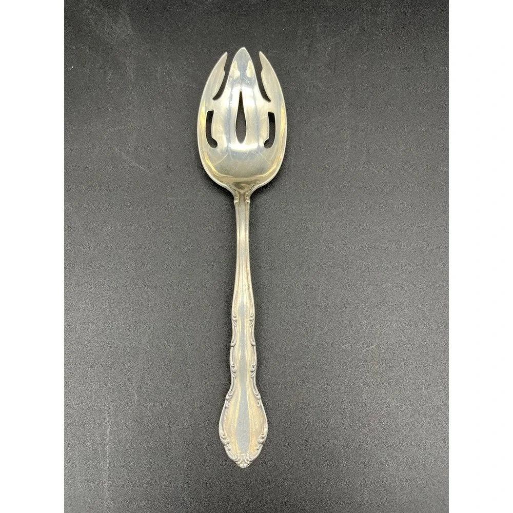 Sterling Silver Andonte Pierced Tablespoon Serving Spoon By Gorham Silver